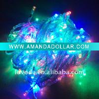 Wholesale copper wire RGB Led christmas light/ led string light for christmas LFD-100RGB Any color available!!!