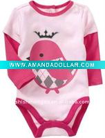 Wholesale hot!!100%cotton baby romper girls