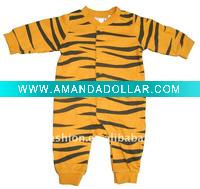 Wholesale 0-12month with printing cheeta baby romper
