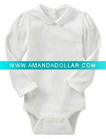 Wholesale Organic Cotton Baby Rompers with Customized Logo