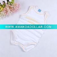 Wholesale 100% cotton short sleeve baby rompers