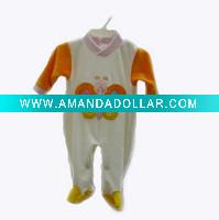 Wholesale Embroidered butterfly cotton velure baby romper 0M,3M,6M