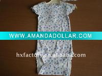 infant clothing romper with blue flowers MT3942