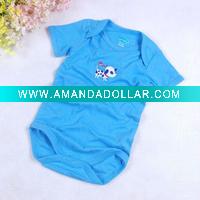 100% cotton short sleeve baby bodysuits