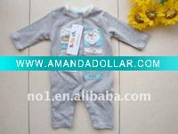 Wholesale 100% cotton long sleeves babies rompers