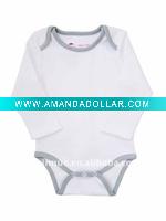 100% cotton grils long-sleeved baby romper