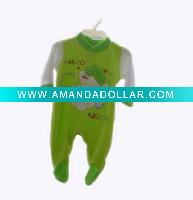 Embroidered baby cotton velure baby romper 0M,3M,6M