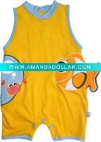 Wholesale 100% Cotton Summer Baby Romper (baby wear, infant romper, baby clothing)