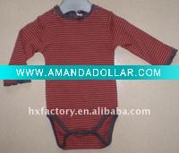baby soft romper with print stripe MT2450