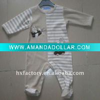 baby soft romper with emb rabit MT2448