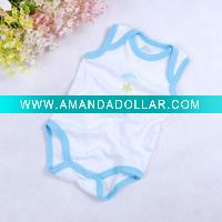 Wholesale 100% cotton non-sleeve baby rompers
