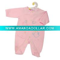 Wholesale Flower Embroidered baby outer Cloth Rompers