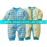 100%cotton long sleeve baby rompers