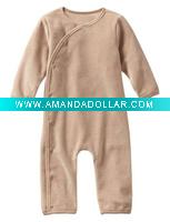 Wholesale Organic Cotton Baby Rompers in Kimono Design