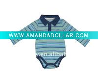 100% cotton yarn dyed Spring baby body