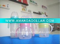 Wholesale the hyaline silicone baby feeding bottle