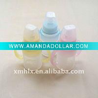 Baby drinking feeder bottle