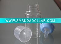 Wholesale 240ml straight body high-borosilicate glass baby bottle