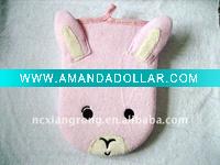 Wholesale latest design lovely rabbit shape baby bath glove