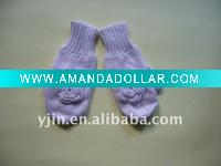 Wholesale Crochet flower baby knit gloves