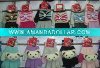 Wholesale fashion cute baby knitted gloves