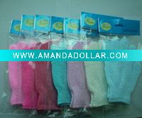 Wholesale exfoliationg gloves rayon gloves baby bath glove