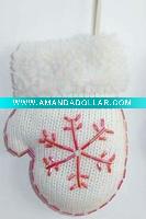 Wholesale baby new Christmas gloves, flash Children Christmas gloves, Cotton felt knitted xmas gloves