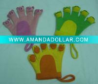 Wholesale animal baby/ infant bath glove
