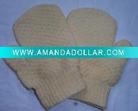 Wholesale nylon bath glove with elastic band