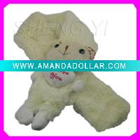 Wholesale children knitted animal scarf glove and hat RQ-N04