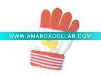Wholesale Baby Knit Printed Gloves