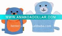 Wholesale Attractive baby bath scrubber glove