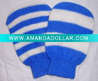 stripped exfoliating bath glove