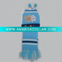 Wholesale Baby fashion scarf hat glove set