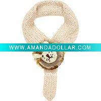 Wholesale baby hat scarf gloves set&designer scarf wholesale china&fashion knit loop scarf