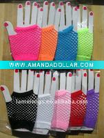 SHORT FISHNET FINGERLESS GLOVES GU-12707