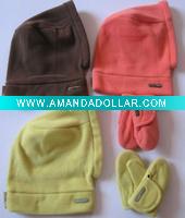 baby's winter polar fleece hat/glove set