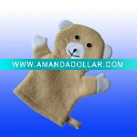 bear design bath glove