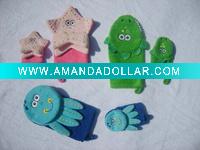sea animals bath glove