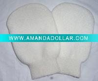 single color exfoliating bath glove