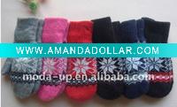 Wholesale 100% acrylic knitted gloves