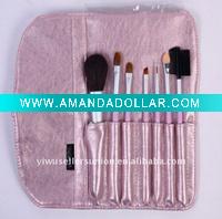 Wholesale fashionable 7pc cosmetic brush set