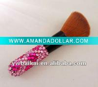 Wholesale Pink rhinestone deluxe crystal face shaving brush