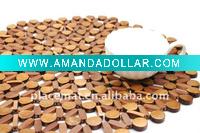 round bamboo placemats