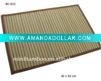 Bamboo Table Mat with border