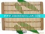 Wholesale 2010 newest bamboo Placemat wooden Placemat