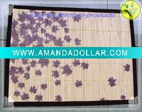 Wholesale Panda Brand Chinese Classical Beautiful Printed Bamboo Placemat