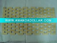 wooden placemats