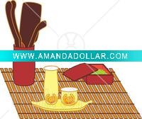 Wholesale 2010 hot sell wooden plate mat