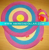 Wholesale 2010 newest fabric plate mat